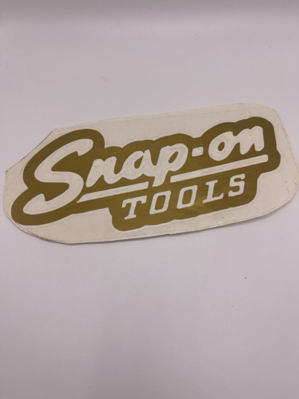 1950 Logo Vintage Snap On Tools Gold Script Sticker New